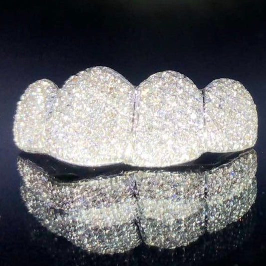 4 Teeth Diamond Grillz - 4 Tops (Micro Pave)